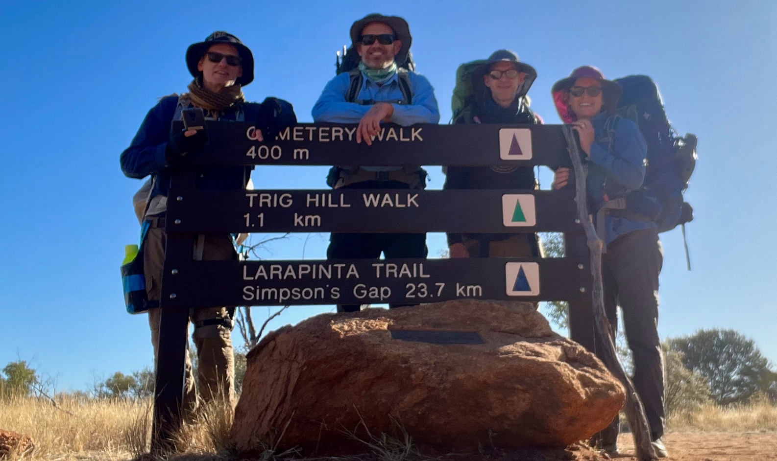 At the starting point