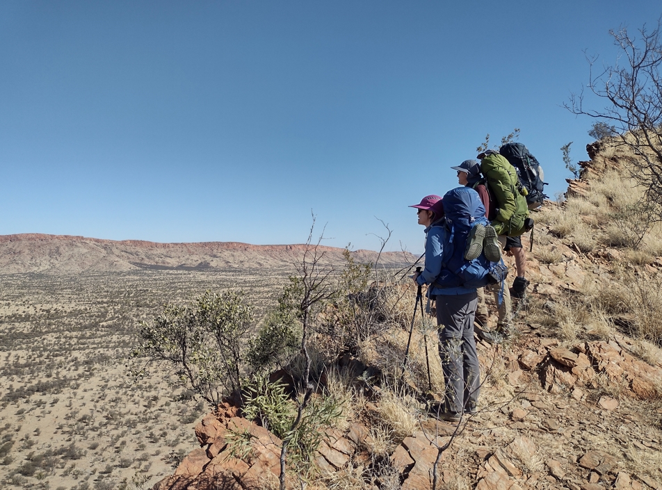Looking south from one of the ridge lines.