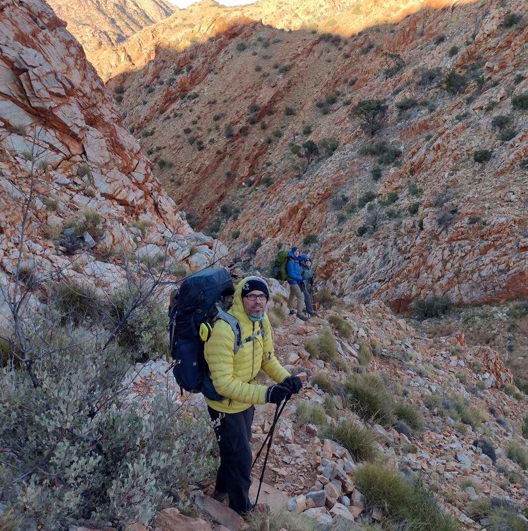 Over the edge into Mesic Gully