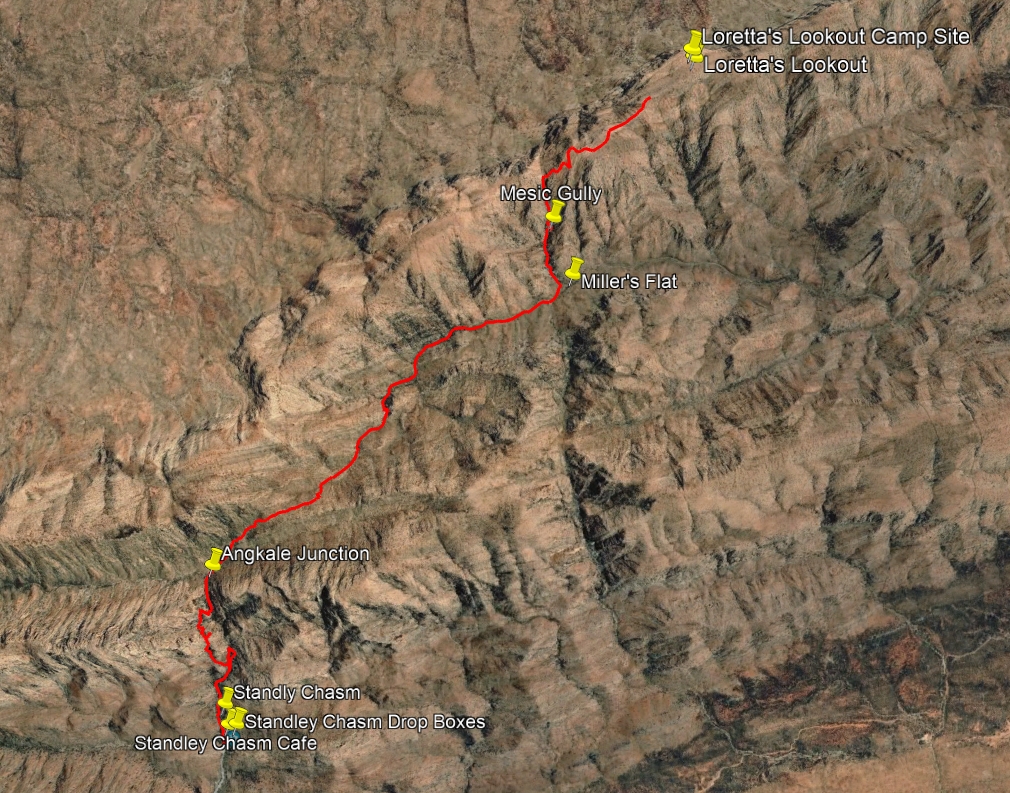 Loretta's Lookout to Standley Chasm