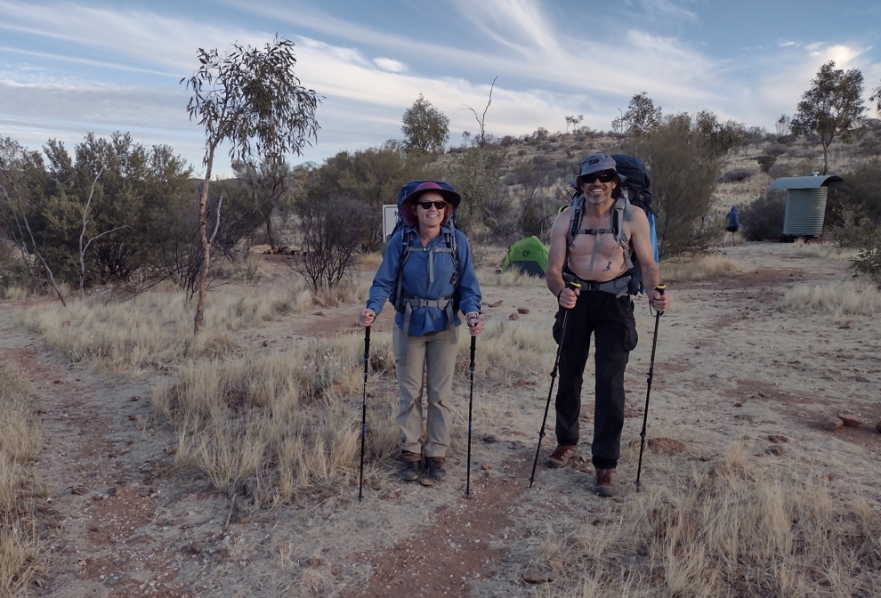 Elise and Frase at Rocky Gully as we prepare to head east looking for a camp site