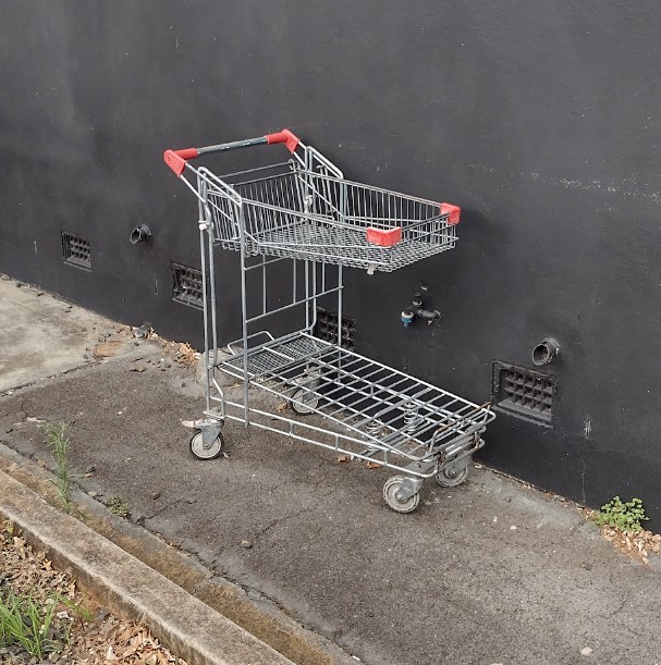 Abandoned shopping trolley